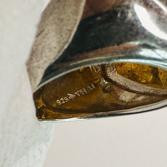 Silpada Sterling Silver Timber Bronze Dome Ring - Picture 7 of 9